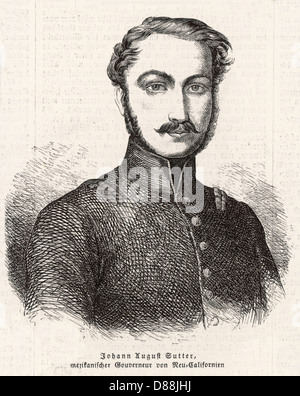 Johann August Sutter Banque D'Images