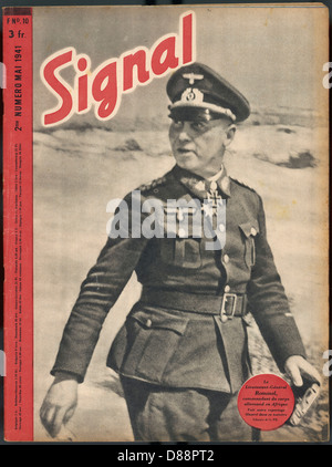 ROMMEL À LA COMMANDE Banque D'Images