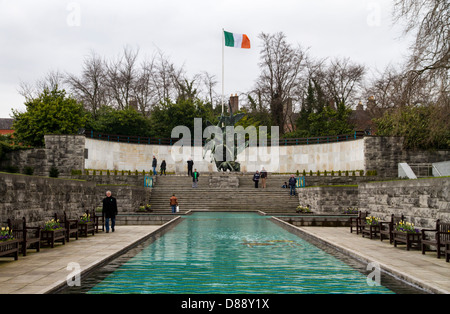 Jardin du souvenir, Parnell Square, Dublin. Le jardin a été ouvert en 1966 par le Président Éamon de Valera . Banque D'Images