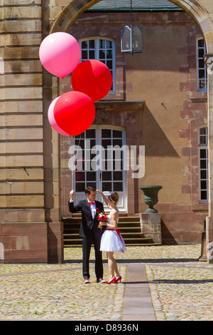 Mariage sur Strasbourg Alsace France Banque D'Images