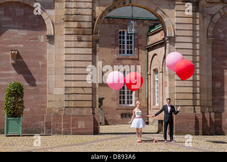 Mariage sur Strasbourg Alsace France Banque D'Images