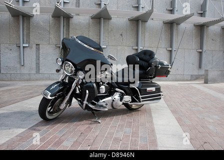 Noir et Chrome Harley Davidson Electraglide Ultra Classic Motorcycle Banque D'Images