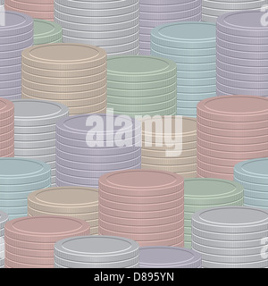 Abstract background infographies - pile de pièces de couleurs différentes Banque D'Images