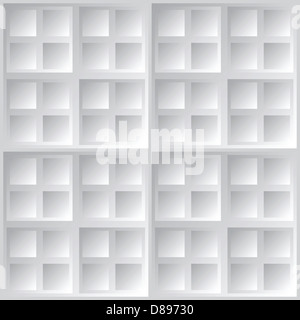 Géométrique monochrome gris carrés abstract background Banque D'Images