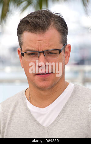 Cannes, France. 21 mai 2013. Matt Damon au Festival du Film de Cannes 2013 assiste à la Photocall pour "derrière les candélabres' Credit : James McCauley / Alamy Live News Banque D'Images