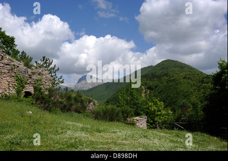 Italie, le Marche, Parc National Monti Sibillini, Valnerina, Visso Banque D'Images