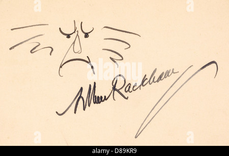 ARTHUR RACKHAM, AUTOGRAPH Banque D'Images