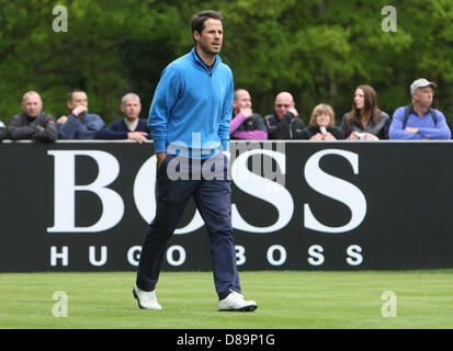 Wentworth, au Royaume-Uni. 22 mai 2013. Jamie Redknapp pendant la compétition Pro-Am célébrité de Wentworth Golf Club. Banque D'Images