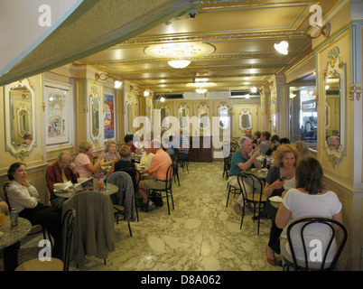 Malte, La Valette, Cafe, personnes, Codina, Banque D'Images