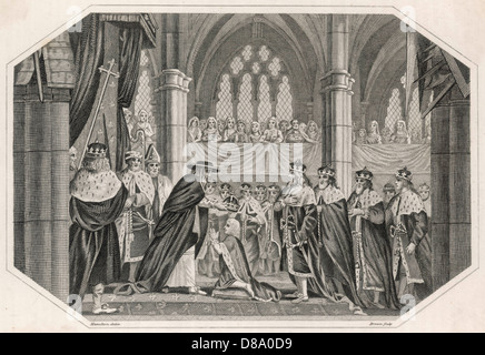 Couronnement du roi Henri VI Banque D'Images