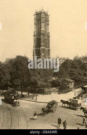 PARIS TOUR SAINT JACQUES Banque D'Images