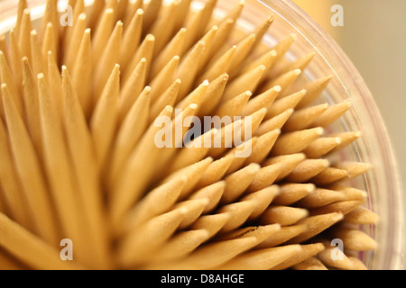 Conseils de toothpick macro. Banque D'Images