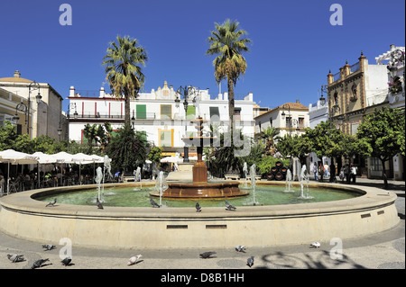 Plaza del Cabildo (Goverment Square), Sanlucar de Barrameda, Espagne Banque D'Images