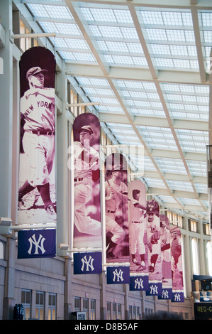 L'intérieur du Stade des Yankees de New York Banque D'Images