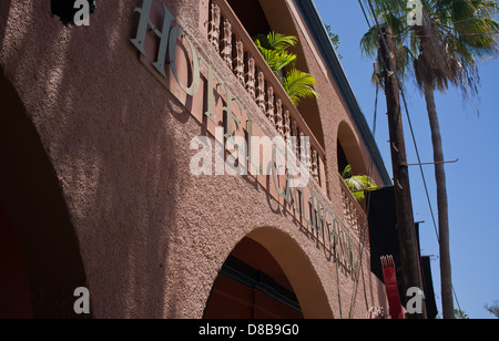 Photographie couleur de Hotel California, Todos Santos, Baja California, Mexique Banque D'Images