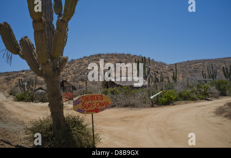 Snookie's Surf Camp, Todos Santos, Baja Caifornia Banque D'Images