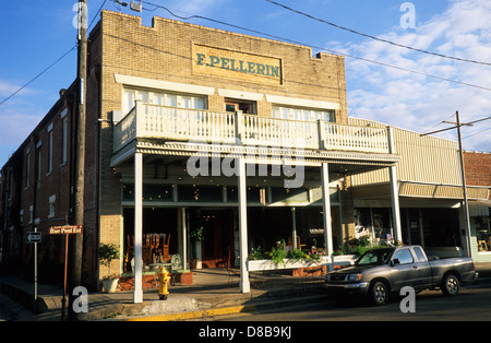 La Louisiane, Elk283-4036 Pays Cajun, Breaux Bridge, scène de rue Banque D'Images