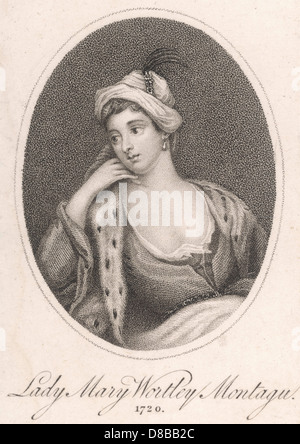 MARY WORTLEY MONTAGU Banque D'Images