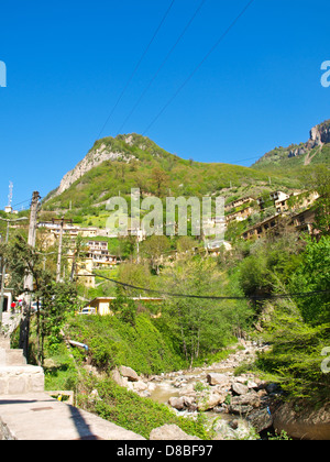 Masuleh village de Ratz, Iran Banque D'Images