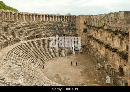 Le théâtre à Aspendos, près d'Antalya, Turquie Banque D'Images