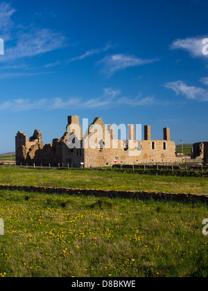 Ecosse, îles Orcades, Orkney continentale. Earl's Palace à Birsay, Banque D'Images