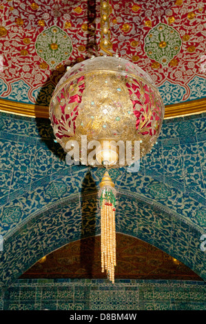 À l'intérieur de pavillon de Bagdad, le palais de Topkapi, Sultanahmet, Istanbul, Turquie Banque D'Images