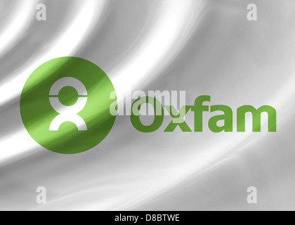 Logo Oxfam international icône symbole du drapeau Banque D'Images