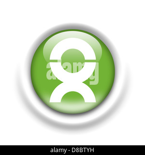 Logo Oxfam international icône symbole du drapeau Banque D'Images