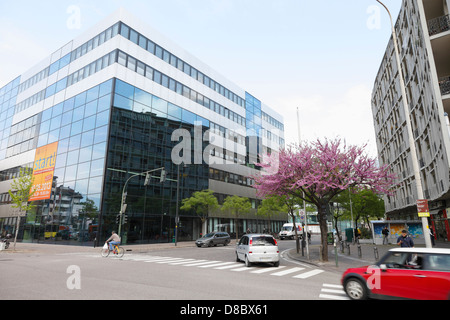 Bolzano, vue sur la ville du centre d'affaires, Italie Banque D'Images