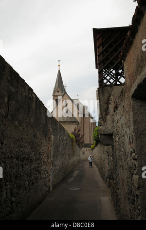 Église évangélique luthérienne, Merano Banque D'Images
