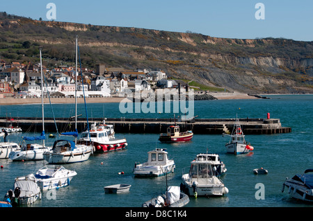 Le port, Lyme Regis, Dorset, England, UK Banque D'Images