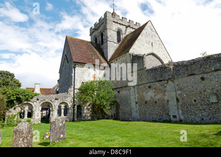 L'église du prieuré de Sainte Marie et saint Blaise à Boxgrove dans West Sussex Banque D'Images