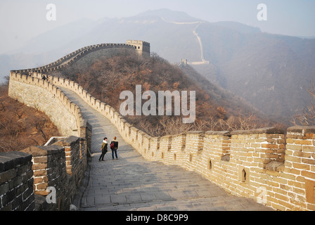 La Grande Muraille de Chine, Mutian Vallée, Beijing, Beijing, Chine Banque D'Images