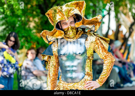 Le carnaval annuel de Moscou dans le jardin de l'Ermitage Banque D'Images