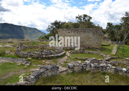 La citadelle de pierre à bâtir, Kuelap Chachapoyas, Pérou Banque D'Images