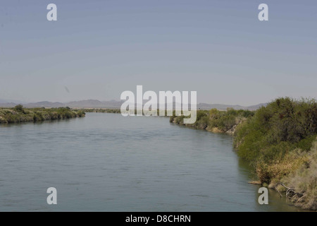 Colorado River près de la Cibola National Wildlife Refuge. Banque D'Images