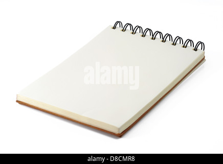 Le bloc-notes isolated on white, with clipping path Banque D'Images