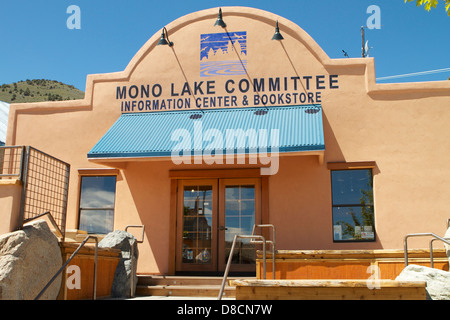 Comité du lac Mono Centre d'information et de construction librairie Lee Vining California Banque D'Images