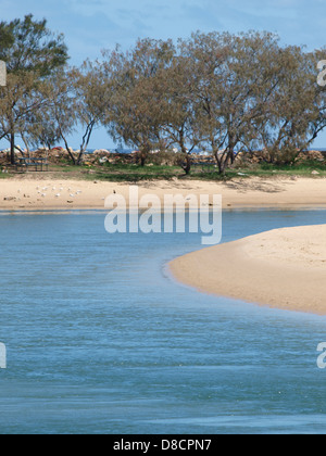 Ruisseau sinueux à Nambucca Heads New South Wales australie Banque D'Images