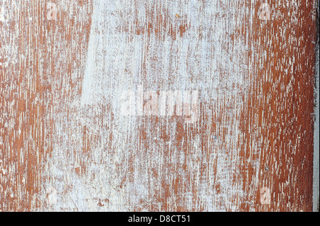 Porte en bois patiné blanc texture Banque D'Images