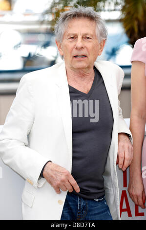 Cannes, France. 25 mai, 2013. Roman Polanski assistant à la 'Venus in Fur' photocall à la 66e Festival de Cannes. Le 25 mai 2013. Photo : afp/Alamy Live News Banque D'Images