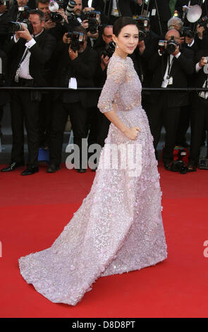 ZIYI ZHANG LA VÉNUS À LA FOURRURE. PREMIERE. FESTIVAL DU FILM DE CANNES 2013 PALAIS DES FESTIVAL CANNES FRANCE 25 Mai 2013 Banque D'Images