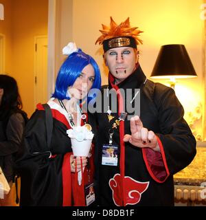 San Jose, Californie, USA. 25 mai 2013. FanimeCon Fans de l'Animation Japonaise Convention tenu au San Jose Convention Center. Fans s'habillent en cosplay costumes appelé. Banque D'Images