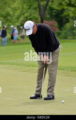 24 mai 2013 - St. Louis, MO, USA - 25 mai 2013 : lors de la troisième ronde de la Senior PGA Championship à Bellerive Country Club à St Louis. Banque D'Images