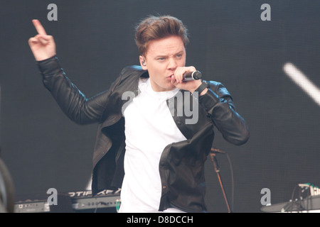 Conor Maynard au Radio1 Un grand week-end Banque D'Images