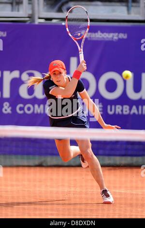Strasbourg, France. 25 mai, 2013. Alize Cornet FRA. Finale de la internationaux de Strasbourg WTA tennis Womens championship. Banque D'Images