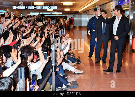 Lee Byung-heon, 26 mai 2013 : Tokyo, Japon : Acteur Byung hun Lee arrive à l'Aéroport International de Tokyo à Tokyo, Japon, le 26 mai 2013. (Photo de Keizo Mori/AFLO) Banque D'Images