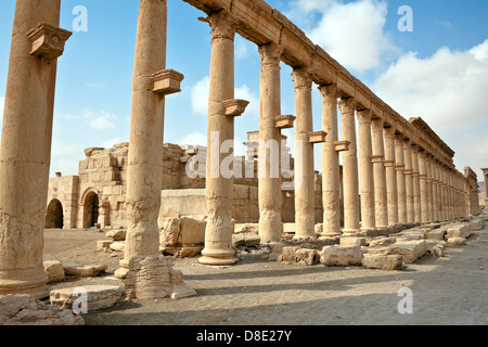 Le temps de la Rome antique ville de Palmyre (Tadmor), en Syrie. Période perse et gréco-romaine. Banque D'Images