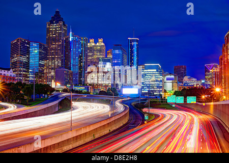 Le centre-ville d'Atlanta, Georgia, USA. Banque D'Images