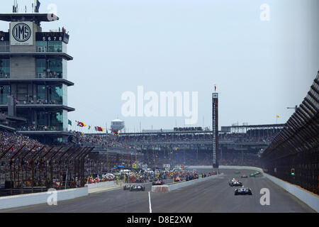 Indianapolis, Indiana, États-Unis, le 26 mai 2013. Ronde 5, Indycar, Indianapolis, Indy 500 , IN, USA, 17-27 mai 2013 (Image credit : Crédit : Ron Bijlsma/ZUMAPRESS.com/Alamy Live News) Banque D'Images